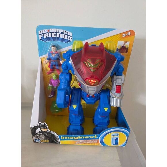 Fisher Price Imaginext DC Super Friends Superman exoskeleton Brainiac suit NEW - Picture 1 of 8